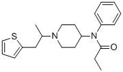CAS # 103963-66-2, alpha-Methylthiofentanyl, N-phenyl-N-[1-(1-thiophen-2-ylpropan-2-yl)piperidin-4-yl]propanamide