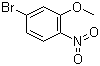 structure of CAS# 103966-66-1, 4-Bromo-2-methoxy-1-nitrobenzene
