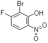 structure of CAS# 103979-08-4, 2-Bromo-3-fluoro-6-nitrophenol