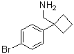 structure of CAS# 1039932-36-9, 1-(4-Bromophenyl)cyclobutanemethanamine