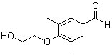 structure of CAS# 1039948-89-4, 4-(2-Hydroxyethoxy)-3,5-dimethylbenzaldehyde