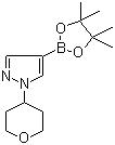 structure of CAS# 1040377-03-4, 1-(四氢吡喃-4-基)-1H-吡唑-4-硼酸频哪醇酯