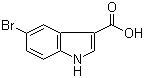 structure of CAS# 10406-06-1, 5-Bromoindole-3-carboxylic acid