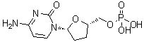 structure of CAS# 104086-76-2, 2',3'-Dideoxy-5'-cytidylic acid