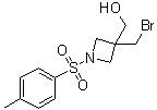 structure of CAS# 1041026-55-4, [3-Bromomethyl-1-(4-methylphenylsulfonyl)azetidin-3-yl]methanol