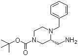 CAS 登录号：1041399-53-4, (3R)-3-(氨基甲基)-4-(苯基甲基)-1-哌嗪甲酸叔丁酯