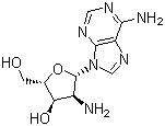 structure of CAS# 10414-81-0, 2'-Amino-2'-deoxyadenosine