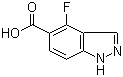 structure of CAS# 1041481-59-7, 4-Fluoro-1H-indazole-5-carboxylic acid
