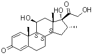 16alpha-甲泼尼龙分子结构 (CAS 10417-63-7)