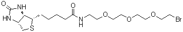 structure of CAS# 1041766-91-9, (3aS,4S,6aR)-N-[2-[2-[2-(2-Bromoethoxy)ethoxy]ethoxy]ethyl]hexahydro-2-oxo-1H-thieno[3,4-d]imidazole-4-pentanamide
