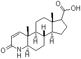 CAS 登录号：104239-97-6, 1-雄烯-3-酮-4-杂氮-17b-羧酸, 3-酮-4-氮杂-5a-雄烷-1-烯-17b-羧酸