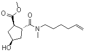 CAS # 1042695-84-0, (1R,2R,4R)-2-[(5-Hexen-1-ylmethylamino)carbonyl]-4-hydroxycyclopentanecarboxylic acid methyl ester