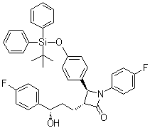 CAS 登录号：1042722-66-6, (3R,4S)-4-[4-[[(叔丁基)二苯基硅烷基]氧基]苯基]-1-(4-氟苯基)-3-[(3S)-3-(4-氟苯基)-3-羟基丙基]-2-氮杂环丁酮