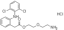 CAS 登录号：1043448-31-2, 2-[(2,6-二氯苯基)氨基]苯乙酸 2-(2-氨基乙氧基)乙基酯盐酸盐