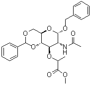 CAS # 104371-51-9, N-Acetyl-1-O-(phenylmethyl)-4,6-O-(phenylmethylene)-alpha-muramic acid methyl ester