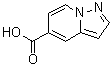 Pyrazolo[1,5-a]pyridine-5-carboxylic acid molecular structure (CAS 104468-87-3)