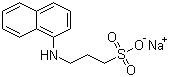 structure of CAS# 104484-71-1, Sodium 3-(1-naphthylamino)propanesulfonate