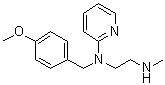 CAS # 104499-47-0, N-Desmethylpyrilamine, 2-[[2-(Methylamino)ethyl](4-methoxybenzyl)amino]pyridine