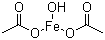 CAS # 10450-55-2, Basic ferric acetate, Bis(acetato)hydroxyiron, Bis(acetato-O)hydroxyiron, Hydroxybis(acetato)iron, Iron diacetate hydroxide, Bis(acetato)hydroxyiron, Iron hydroxide diacetate, Iron hydroxyacetate, NSC 112208