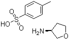 (S)-3-氨基四氢呋喃对甲苯磺酸盐分子结构 (CAS 104530-80-5)