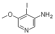 4-Iodo-5-methoxy-3-pyridinamine molecular structure (CAS 1045855-66-0)