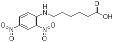 structure of CAS# 10466-72-5, N-(2,4-Dinitrophenyl)-6-aminohexanoic acid