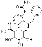 R-Licarbazepine glucuronide molecular structure (CAS 104746-01-2)