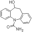 structure of CAS# 104746-04-5, (S)-10-Hydroxy-10,11-dihydro-5H-dibenzo[b,f]azepin-5-carboxamide