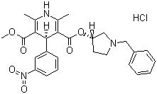 structure of CAS# 104757-53-1, Barnidipine hydrochloride