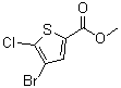 structure of CAS# 1047630-72-7, 4-溴-5-氯-2-噻吩羧酸甲酯