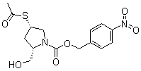 CAS # 104773-40-2, (2S,4S)-4-(Acetylthio)-2-(hydroxymethyl)-1-pyrrolidinecarboxylic acid (4-nitrophenyl)methyl ester