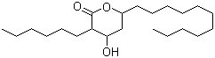 3-己基四氢-4-羟基-6-十一烷基-2H-吡喃-2-酮分子结构 (CAS 104801-96-9)