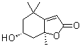 CAS # 10481-90-0 (1133-03-5), (6R,7aS)-rel-5,6,7,7a-Tetrahydro-6-hydroxy-4,4,7a-trimethyl-2(4H)-benzofuranone, (±)-Loliolide, Caulilide(±)-1