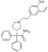 CAS 登录号：1048979-09-4, (3S)-1-[2-(3-乙烯基-4-羟基苯基)乙基]-alpha,alpha-二苯基-3-吡咯烷乙酰胺