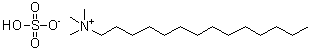 structure of CAS# 104903-23-3, N,N,N-三甲基-1-十四烷铵硫酸盐