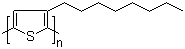 Poly(3-octylthiophene-2,5-diyl) molecular structure (CAS 104934-51-2)
