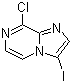 8-氯-3-碘咪唑并[1,2-a]吡嗪分子结构 (CAS 1049677-32-8)