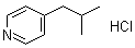 structure of CAS# 1049728-62-2, 4-(2-甲基丙基)吡啶盐酸盐