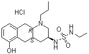 CAS 登录号：1049775-69-0, N-乙基-N'-[(3S,4aS,10aR)-1,2,3,4,4a,5,10,10a-八氢-6-羟基-1-丙基苯并[g]喹啉-3-基]氨基磺酰胺盐酸盐
