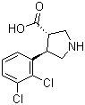 CAS 登录号：1049978-56-4, (3S,4R)-4-(2,3-二氯苯基)吡咯烷-3-羧酸