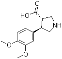CAS # 1049980-11-1, (3S,4R)-4-(3,4-Dimethoxyphenyl)pyrrolidine-3-carboxylic acid