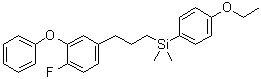 structure of CAS# 105024-66-6, Silafluofen