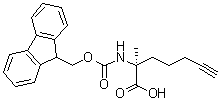 CAS # 1050501-65-9, (2S)-2-[[(9H-Fluoren-9-ylmethoxy)carbonyl]amino]-2-methyl-6-heptynoic acid