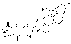 Dexamethasone beta-D-glucuronide sodium salt molecular structure (CAS 105088-08-2)