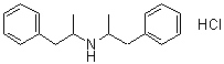 alpha-甲基-N-(1-甲基-2-苯基乙基)苯乙胺盐酸盐分子结构 (CAS 10509-87-2)