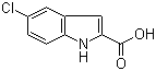 5-氯吲哚-2-羧酸分子结构 (CAS 10517-21-2)