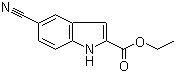 structure of CAS# 105191-13-7, Ethyl 5-cyanoindole-2-carboxylate