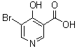 structure of CAS# 1052114-83-6, 5-Bromo-4-hydroxy-3-pyridinecarboxylic acid
