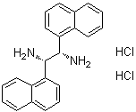 structure of CAS# 1052707-27-3, (1S,2S)-1,2-Di-1-naphthalenyl-1,2-ethanediamine hydrochloride (1:2)