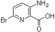 structure of CAS# 1052708-46-9, 3-Amino-6-bromopyridine-2-carboxylic acid
